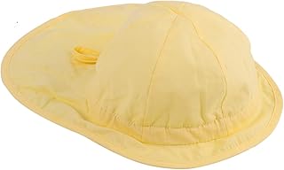 Chapéu de sol infantil com aba de pescoço ajustável aba larga verão praia proteção solar UV chapéu balde para meninas meninos - tamanho 47