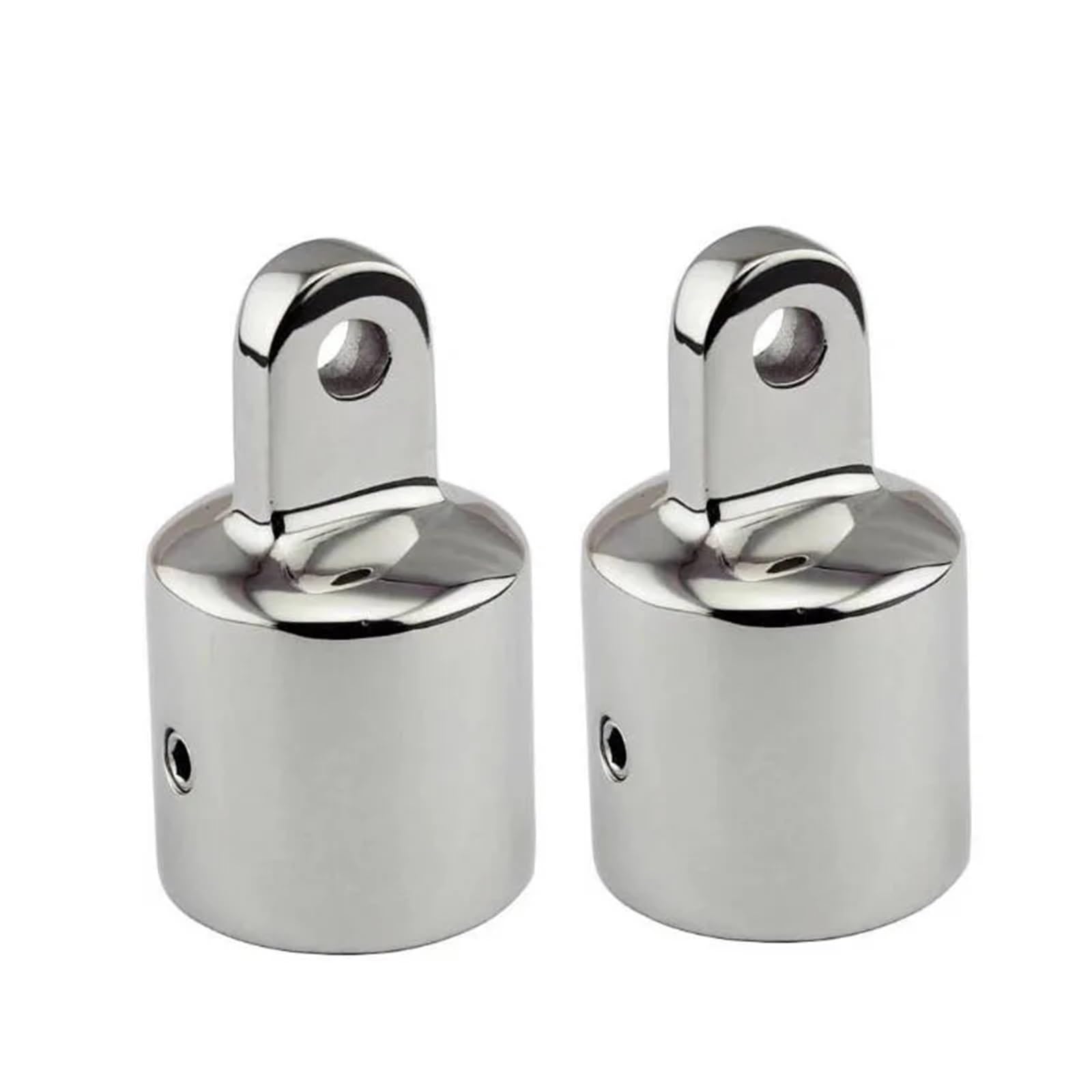 Embout tube 22mm en inox marin poli pour taud de bateau résistant à la corrosion