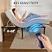 RYQIF New RF399A RF368B MC120TS Ease 2.0/3.0/4.0 Replacement Remote Control with Tempurpedic/Ergo Adjustable Bed Base JLDK.30.03.20 /Keeson MC120TS JLDP.15.012.404 Adjustable Bed