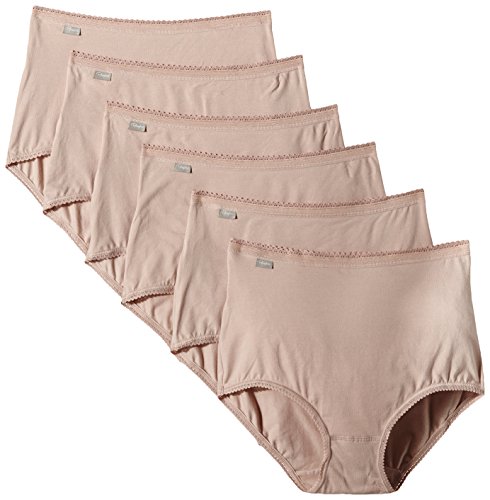 Playtex Pure Cotton Brief - Braguita para mujer, paquete de 2 x 3 unidades, color beige (skin), talla 56 EU