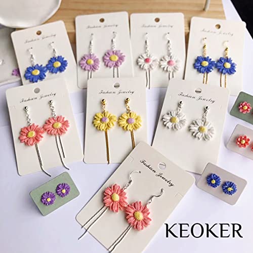 Keoker Flower Polymer Clay Molds - 1 Pcs Daisy Polymer Clay Molds For Jewelry Making, Daisy Miniature Clay Molds, Polymer Clay Molds For Polymer Clay Earrings Decoration (Small Flower) #TOP3