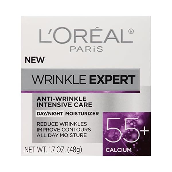LOreal-Paris-Skincare-Wrinkle-Expert-55-Anti-Aging-Face-Moisturizer-with-Calcium-Non-Greasy-Suitable-for-Sensitive-Skin-17-fl-oz L'Oreal Paris Wrinkle Expert 55+ Anti-Aging Face Moisturizer with Calcium, Non-Greasy, Suitable for Sensitive Skin 1.7 fl. oz