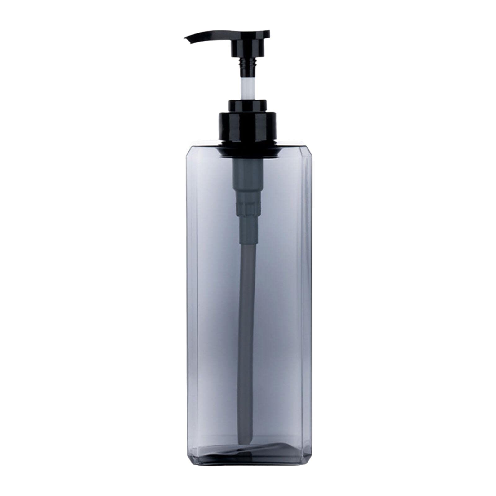 Milageto Bomba de Mano Dispensador de jabón Loción Botella Suavizante Blanqueador Contenedor Hotel Encimera Simple, 1000ml Gris