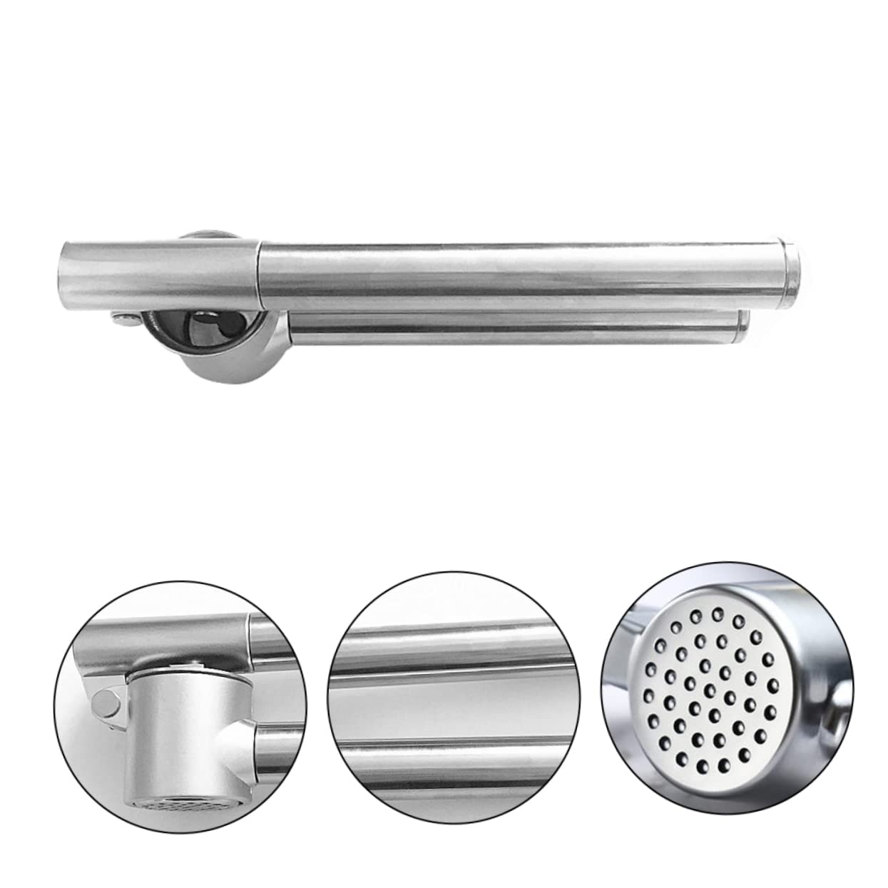 SOLUSTRE Portable Garlic Press Easy Clean Garlic Mincer Tool for Kitchen Use Compact Design with Uniform Lightweight Kitchen Accessory