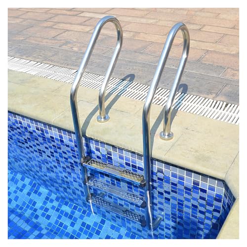 Escalera para Piscina de 3 Peldaños en Acero Inoxidable miniatura 1