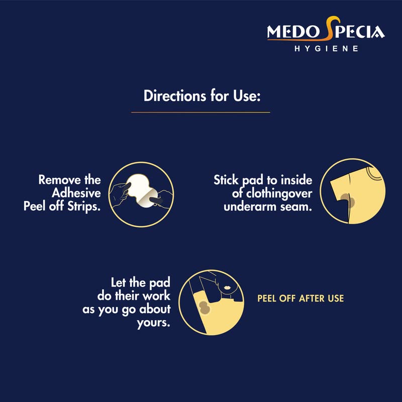 Medo Specia Sweat pads for Underarms women-Breathable and Deodorizing-Underarm pads for women-Blocks Sweat and Underarm Stains- 14 Pairs of Arm Pads - Image 5