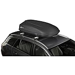 Althura Box Portatutto da Tetto 420L, Baule Auto Aerodinamico con Design Anti-Rumore Brevettato, Universale per Barre Fino a 100mm, Chiusura di Sicurezza Centralizzata, Finitura Nero Ruvido