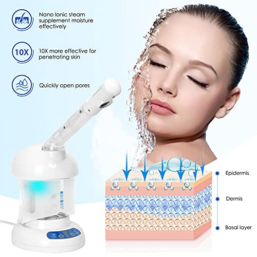 Kingsteam Facial Steamer Ozone Steamer with Extendable Arm