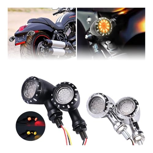 Clignotant LED moto avec feu de course dynamique et lampe de stop flash 10mm