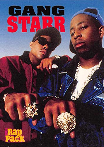 Gang Starr trading card (Hip Hop, DJ Premier, Guru) 1991 Rap Pack