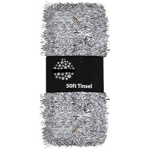 SKYTE® 50FT Metallic Tinsel Garland for Christmas Cover