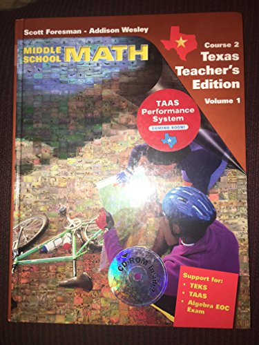 Middle School Math: Course 1 Texas Teacher's Ed... 0201364549 Book Cover
