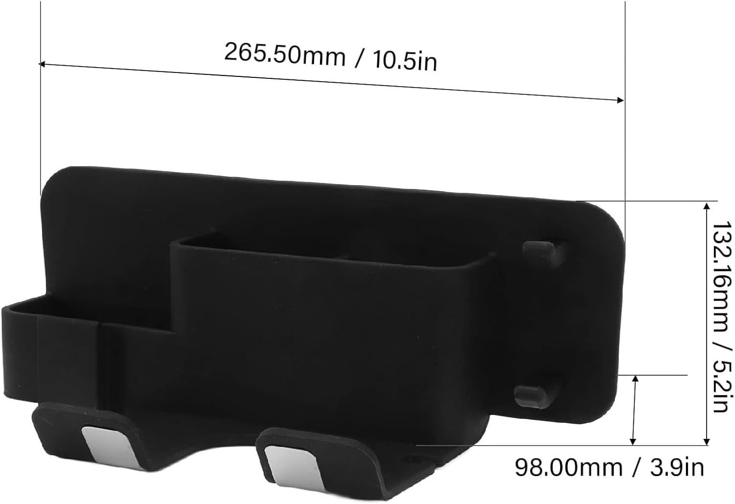 Soporte De Pared para Secador De Pelo, De Silicona, Organizador Universal para Maquillaje, Dormitorios Y Baños., Grey