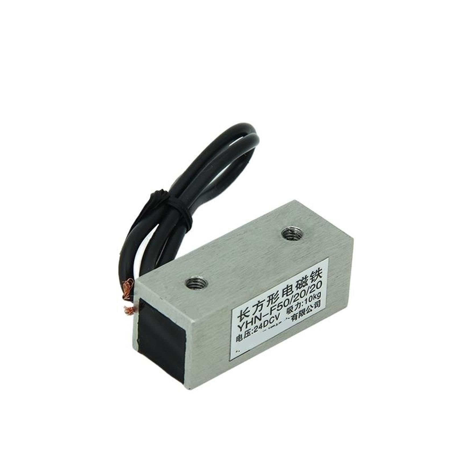Électro-Aimant rectangulaire DC12/24V YHN-F50/20/20, Puissance d'aspiration 10KG(12v)