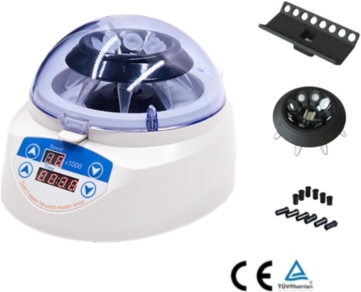 Centrifuge Machine, Lab Benchtop Centrifuges, Mini Laboratory Centrifuge 7000rpm Low Speed Plasma Centrifuge for 0.2ml 0.5ml 1.5ml 2ml Tube PRP PCR