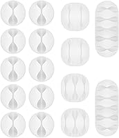Vista 14 de Shintop Clips para cables, paquete de 16 unidades, organizador de cables adhesivos para organizar teléfonos, cargadores, escritorio, mesita