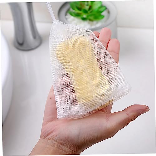 IWOWHERO 40pcs Soap Bag Soap Net Face Scruber Soap Foaming Bag Mesh Makeup Bag Facial Cleaning Soap Bag Cleaning Gloves Soap Bags Mesh Exfoliating Mesh Pouch Nylon Body Travel Foam Bag - Image 6