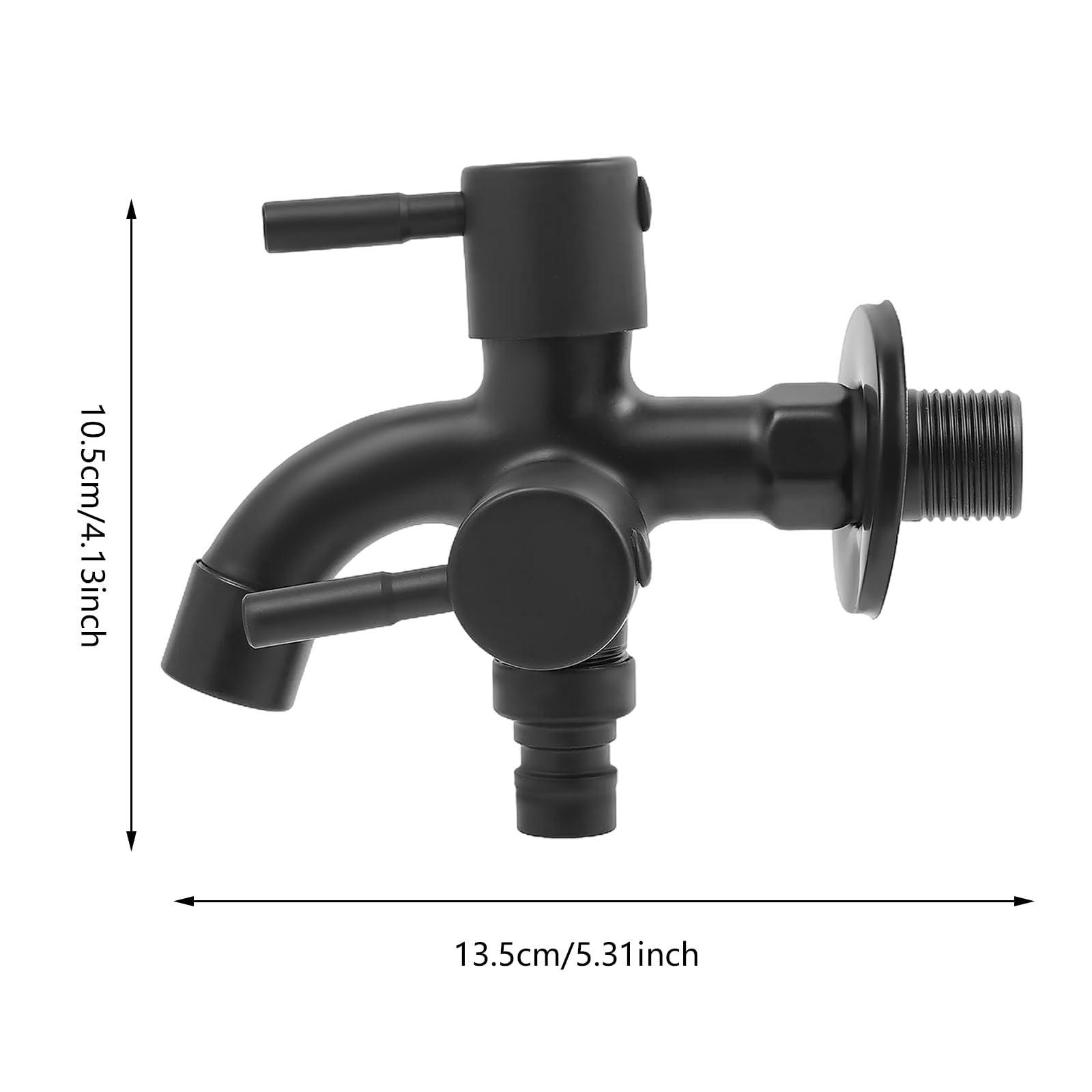 Waschmaschinen-Wasserhahn Aus Edelstahl – G1/2" Gewinde, Wandmontage, Für Waschküche & Haushalt