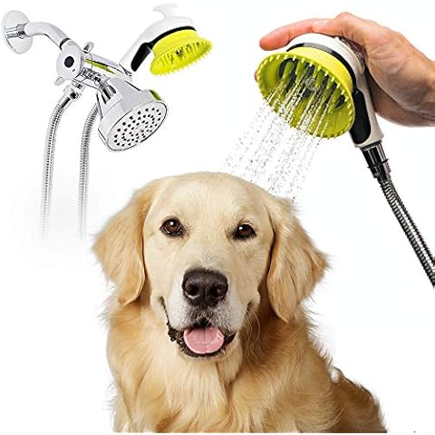 Wondurdog Quality at Home Dog Wash Kit for Indoor Shower | Water Sprayer Brush & Rubber Shield | Wash Your Pet and Don't Get Wet | Shield Water from Dogs Ears, Eyes and Yourself! Cover