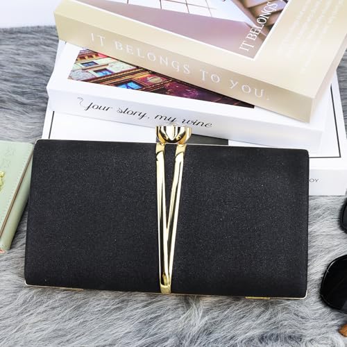 Image of Farcauo Evening Bag Small Clutch Purses Leopard Purse Formal Wedding Handbag for Women Fashion Crossbody Bags With Chain