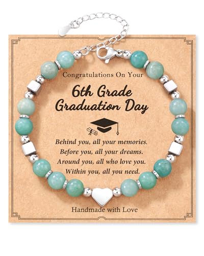 Shonyin 6th Grade Graduation Gifts for Girls Class of 2026 Elementary School Graduation Bracelet Decorations Gifts for Girls