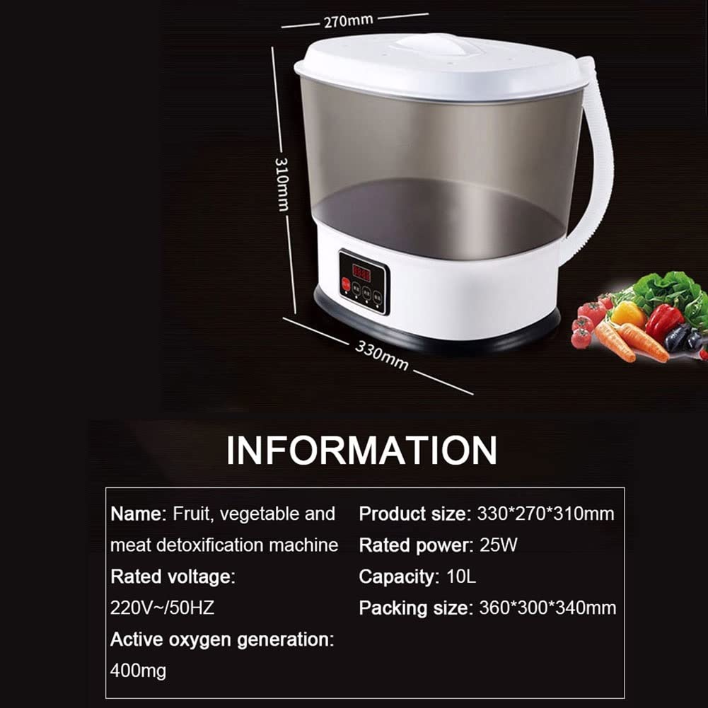 Lavadora De Frutas Y Verduras Con Ozono Máquina Automática De Ozono De Oxígeno Máquina De Desintoxicación De Frutas Y Verduras Máquina De Limpieza Del Hogar Máquina De Desinfección De Frutas Vegetales