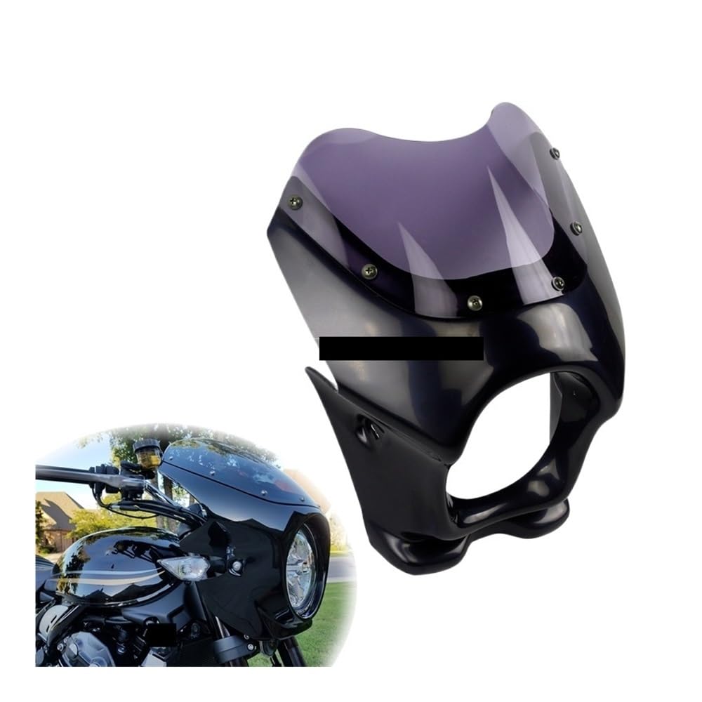 Motocykl przedni spojler deflektor dla AR GS RZ NSR CB St 50 125 dla Ape dla Monkey z włókna szklanego Kawa czarna owiewka przednia szyba reflektora owiewka boczna