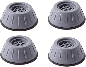 Shock and Noise Cancelling Washing Machine Support, Noise Reducing and Anti Slip Anti Vibration Rubber Washing Machine Feet Pads, Anti-Walk Dryer Washer Vibration Pads,Washing Machine Stabilizer