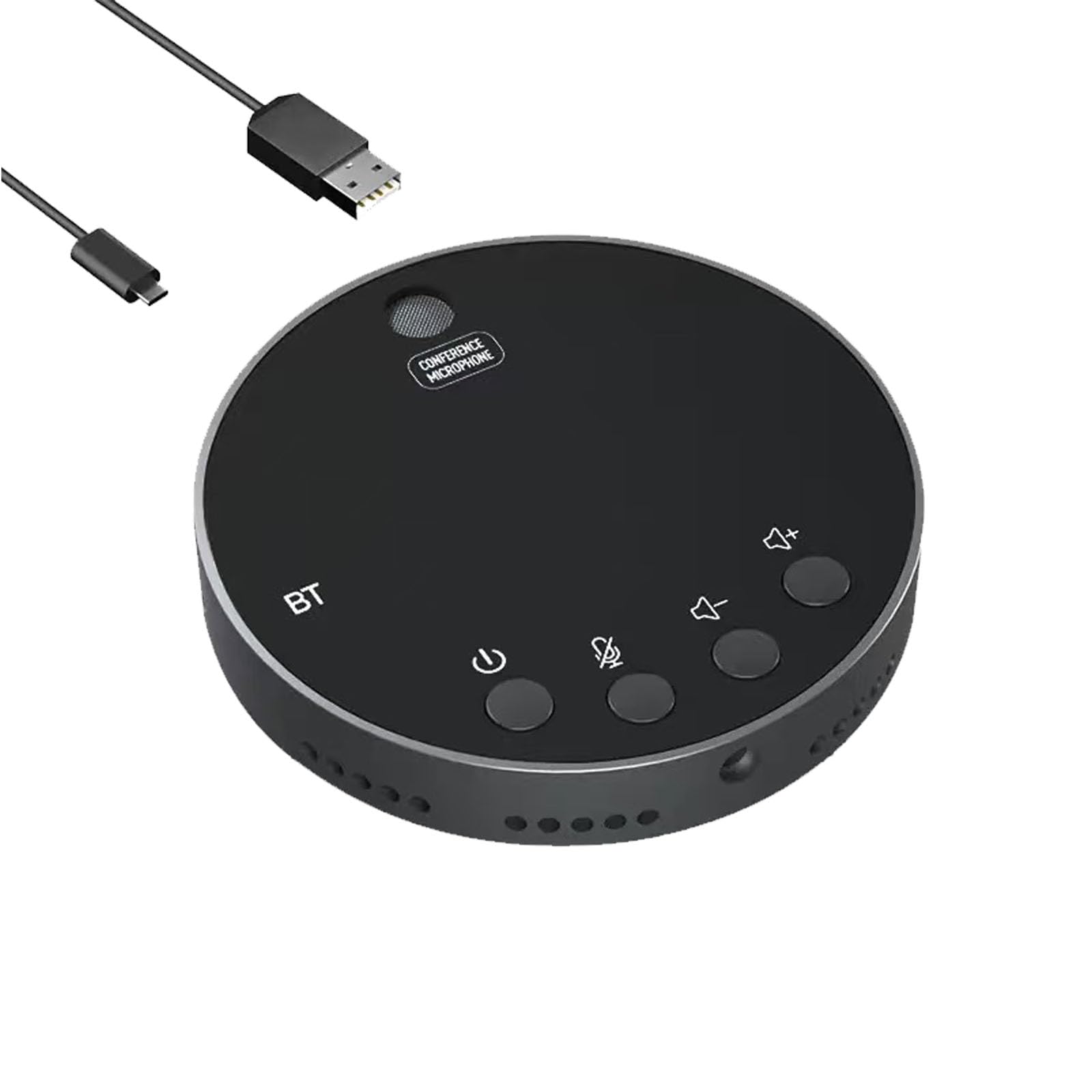 3 in 1 USB Computer Speaker with Microphone, PC Laptop Desktop Conference Speaker with Mic for Smart Home Office and Online Study，360 Degree Enhanced (5)