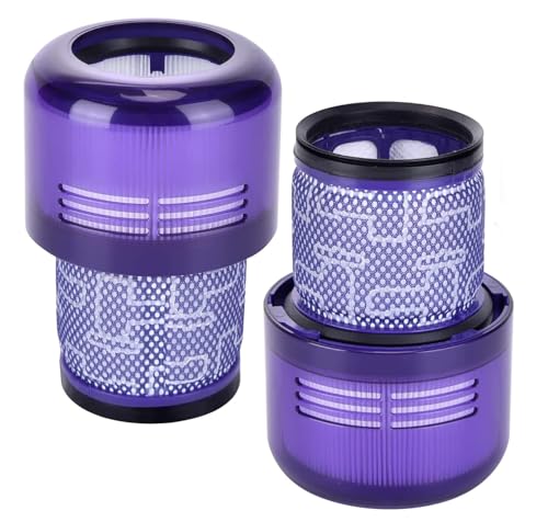 PIBONUS Lot de 2 filtres pour aspirateur Dyson V11 V15 SV14 SV22 - Lavable - Compatible avec Absolute Animal Detect Cyclone Extra Pro Torque Drive - Pièces de...