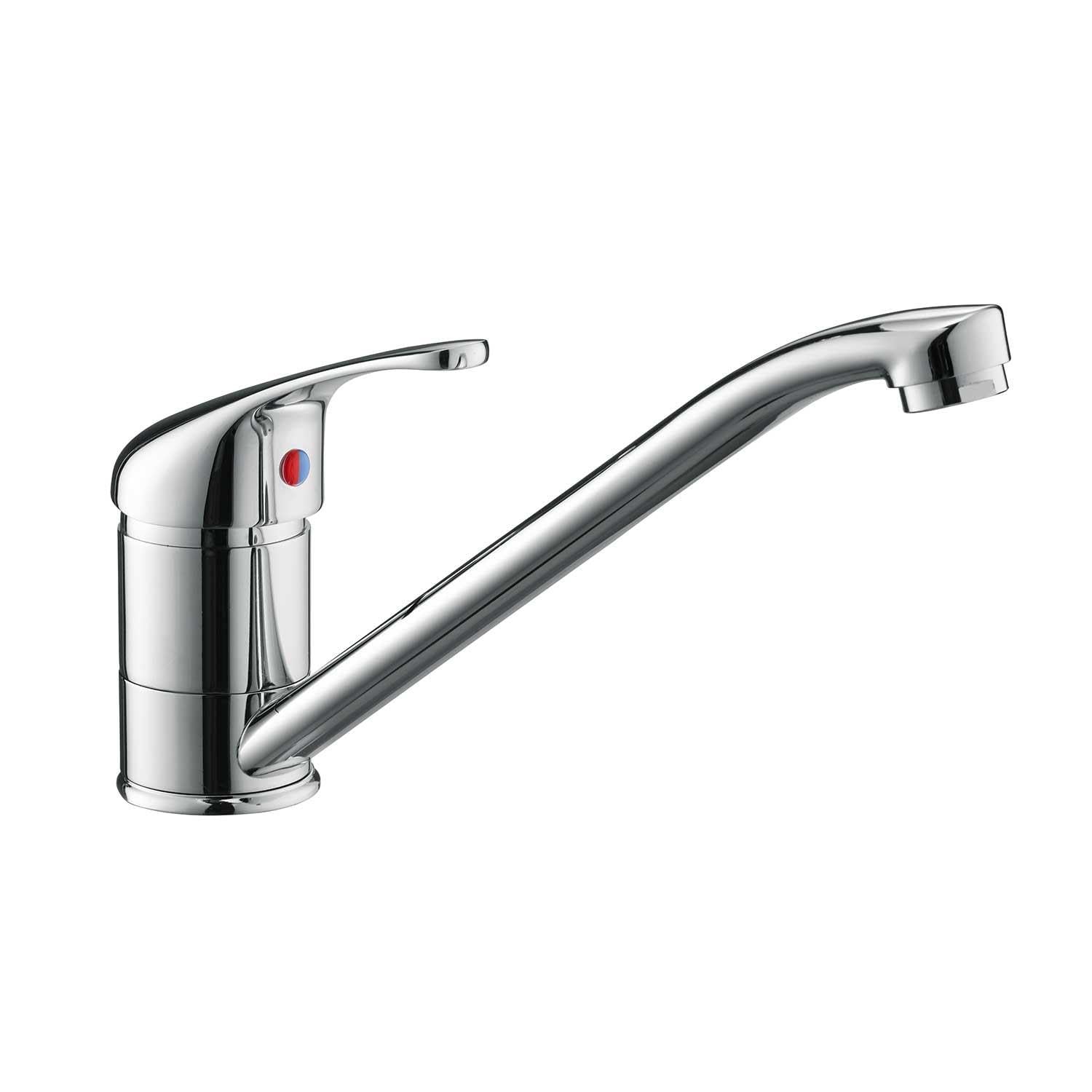 Keyplumb Standard Monobloc Kitchen Sink Mixer Tap Chrome Swivel Spout