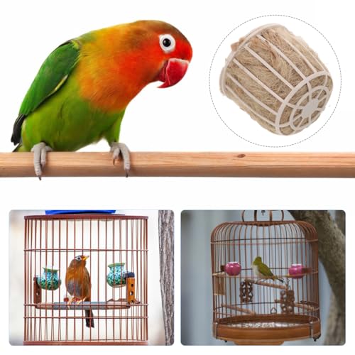 Image of INOOMP Bird Nest Plastic Breeding and Hatching Bowl 2.91X2.91X2.75In Small Nest for Parrots Pigeons Parakeets Cage Accessories