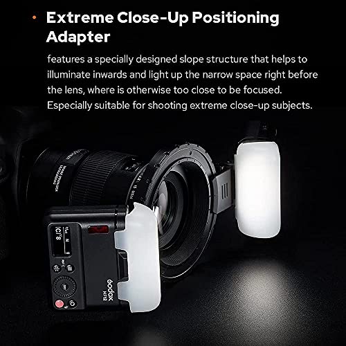 Godox MF12 MF12-K2 12W Makro-Blitz,2,4G Wireless Control,TTL/M-Modus,Eingebauter 3,7V/6,29W Lithium-Akku als externer… – Bild 4