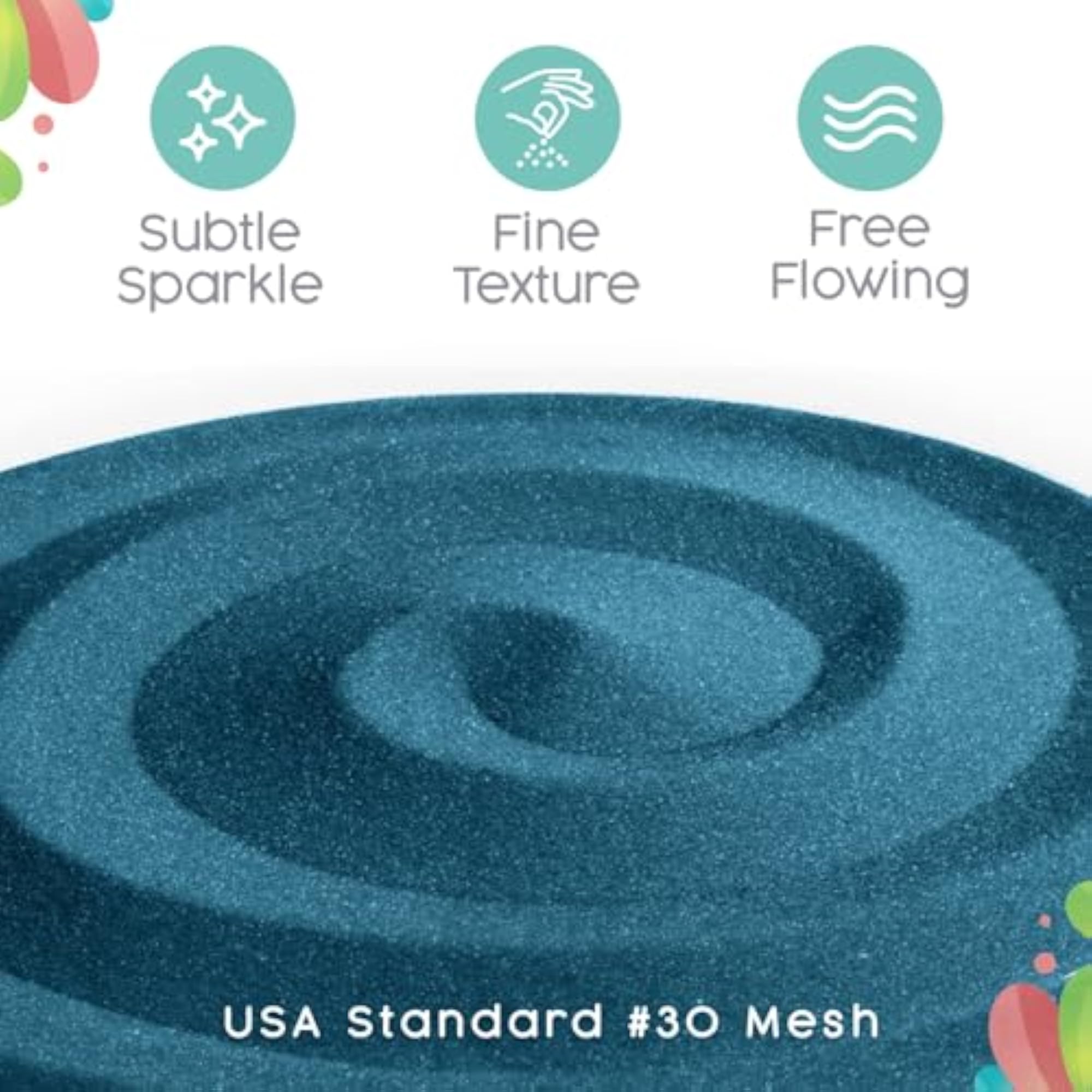Dark Blue Colored Sand for Weddings and Crafts