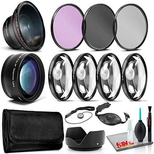 62mm Essential Accessories Includes Close Up Lens Set, Telephoto ...