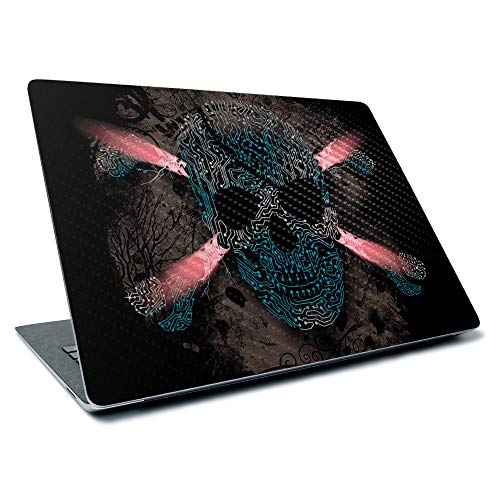 Image of MightySkins Carbon Fiber Skin for Microsoft Surface Laptop 3 13.5 inch (2019) - Cyber Pirate,Textured Carbon Fiber Finish,Easy to Apply, Remove, and Change Styles,