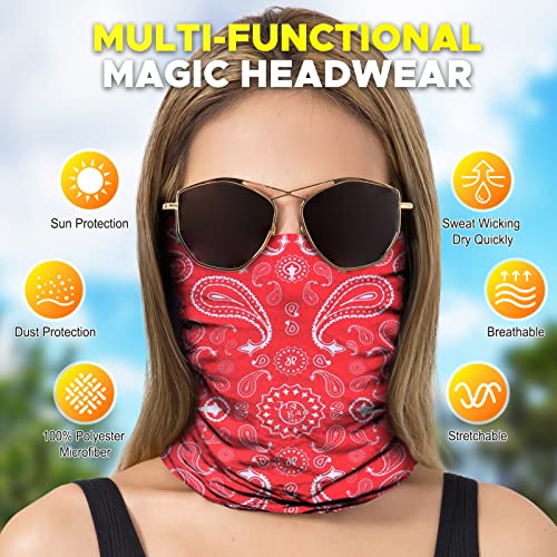 Image of JOEYOUNG Headwear, Bandana, Neck Gaiter Head Wrap Headband Balaclava Magic Scarf