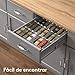 Imagen de organizador de especias Lifewit ajustable de plástico para cajones