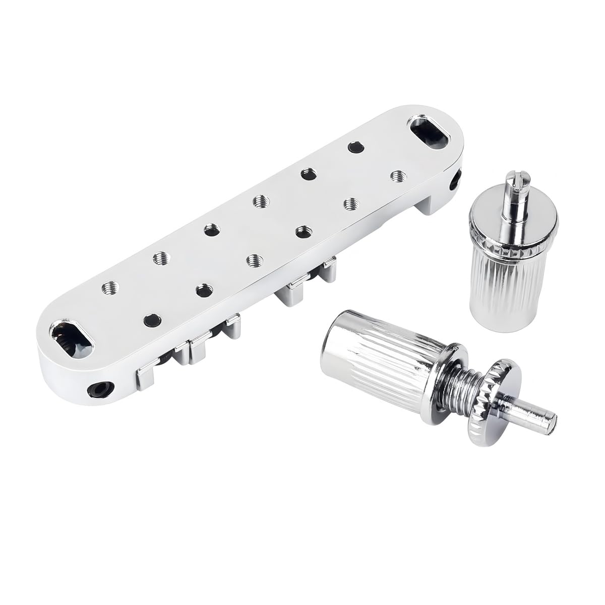 Laroal Roller Saddle Tune-O- Bridge zinc alloy Saddle Bridge Replacement for LP SG Electric Guitar(Silver) - Image 4