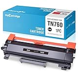 myCartridge Compatible Toner Cartridge Replacement Brother TN760 TN-760 TN730 TN-730 (1 Black) Chip
