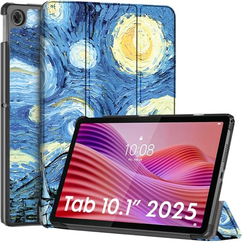 Image of Robustrion Cover for Lenovo Tab 10.1 inch 2025 Cover Case, Trifold Flip Cover Case for Lenovo Tab 10.1 inch Tablet Cover TB-311FU /311XU - Night