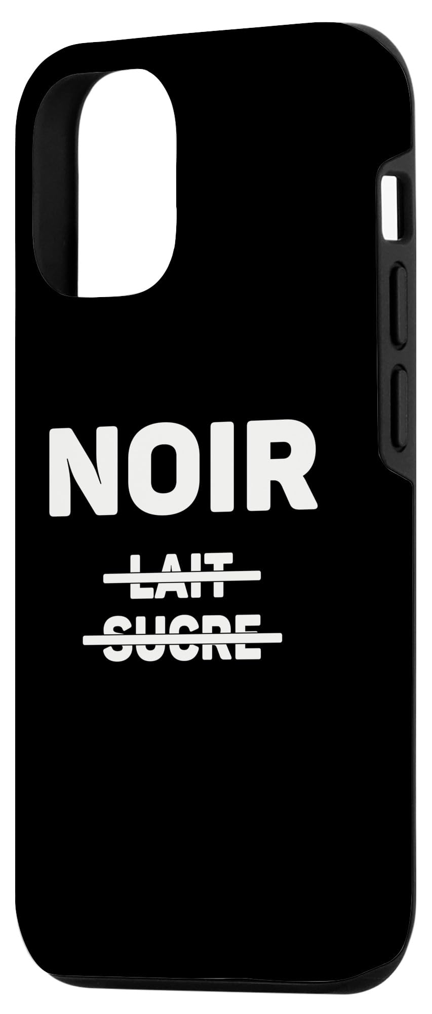 iPhone 15 NOIR Sans Crème Sans Sucre - Design Pour Amateurs De Café Case - Image 2