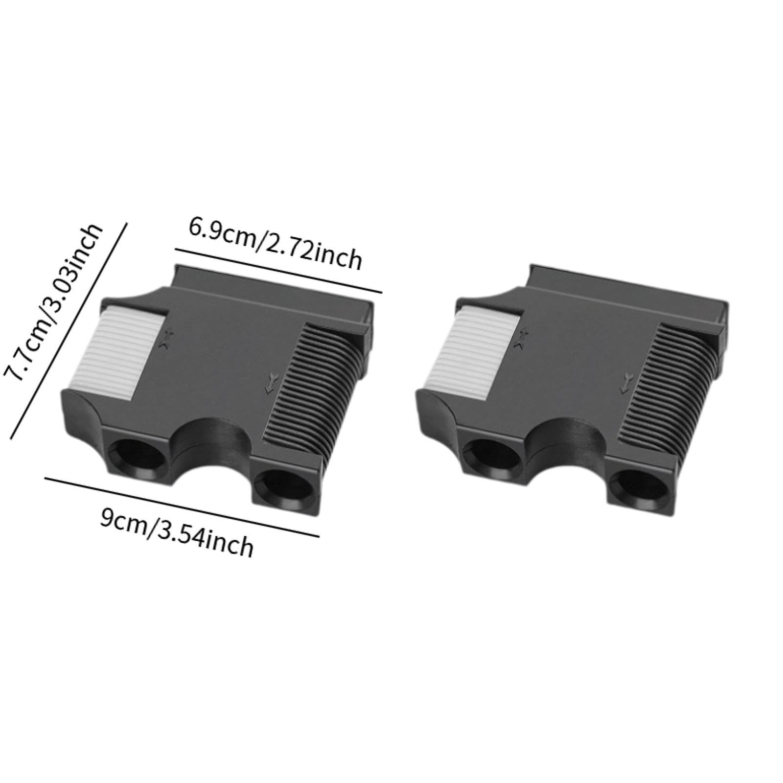 Menolana 2X Boat Fender Clips Adjustable Professional Lightweight for Bass Boat Accessories Quick Release, Black