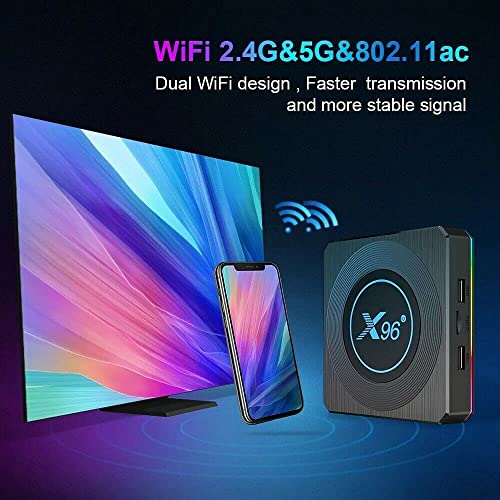 RKTech X96 X4 8K HD Mini Pc Box 4GB RAM 64GB ROM Amlogic S905X4 Android 11.0 Dual WiFi 2.5G + 5G 1000M Ethernet Bluetooth 4.1 2022 Latest 8K HD Mini PC Box - Image 4