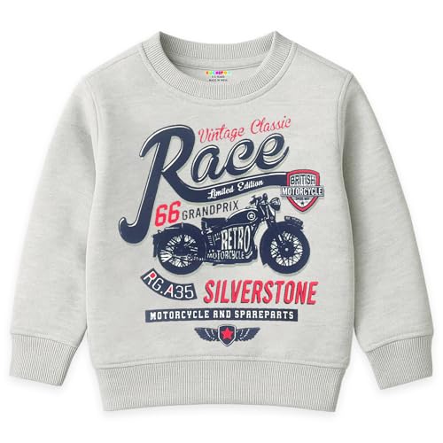 Image of Kuchipoo Boys Regular Fit Winterwear Sweatshirt