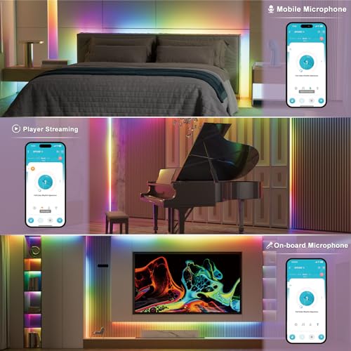 Tira LED Inteligente MIWISE RGB 10 Piezas 32.8ft miniatura 4