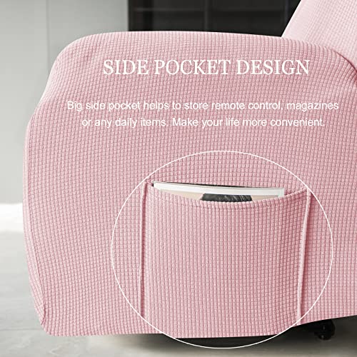 Fundas elásticas con ajuste seguro y bolsillo lateral para sillón reclinable 6