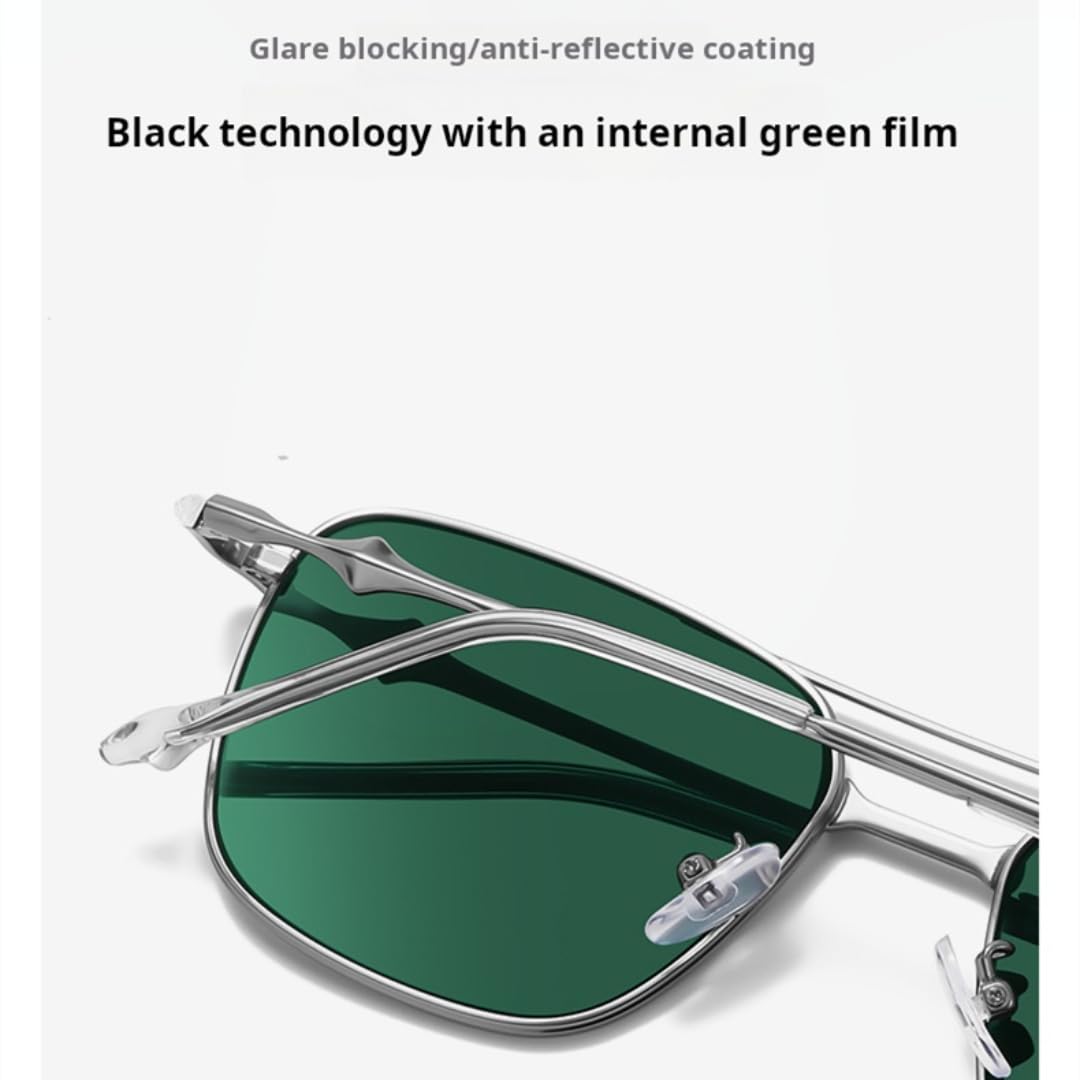 Gafas de sol polarizadas de acero inoxidable con lentes de alta definición para exteriores