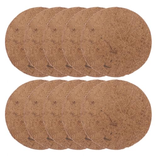 Image of Pigeon Egg Nest Mat - 10Pcs Breathable Light Brown Nest Pads for Pigeons and Birds Ideal for Nesting and Egg Laying