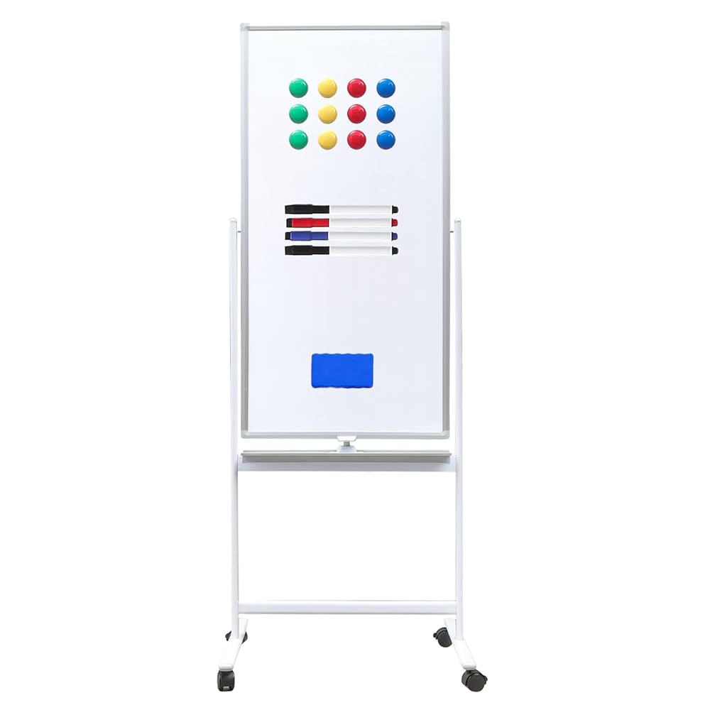 Amazon | U-OFFICE 【個人宅配送可】ホワイトボード 縦型 脚付き